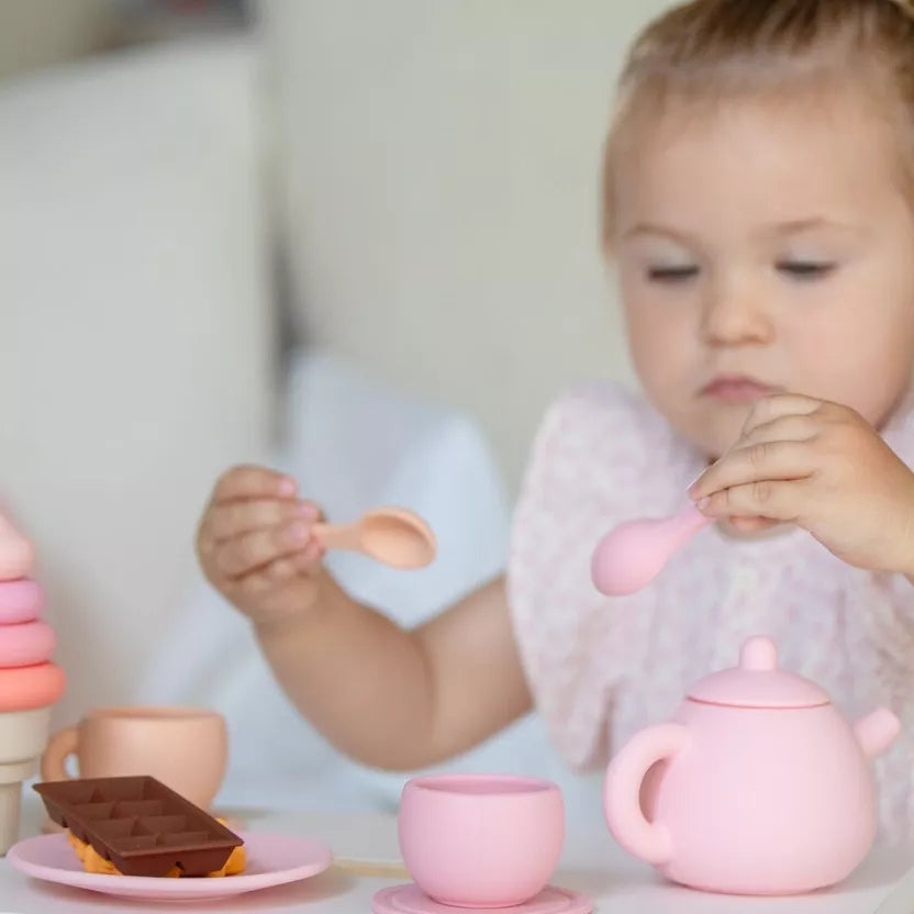 Pretend Play Silicone Tea Set