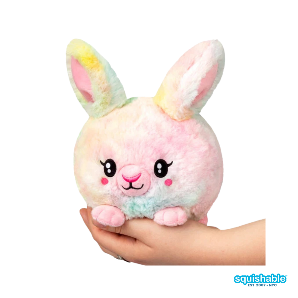 Squishable® Snacker Tie Dye Fluffy Bunny