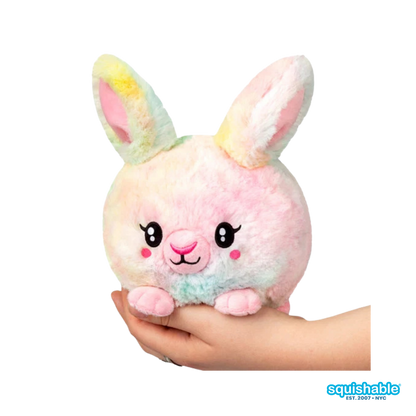 Squishable® Snacker Tie Dye Fluffy Bunny