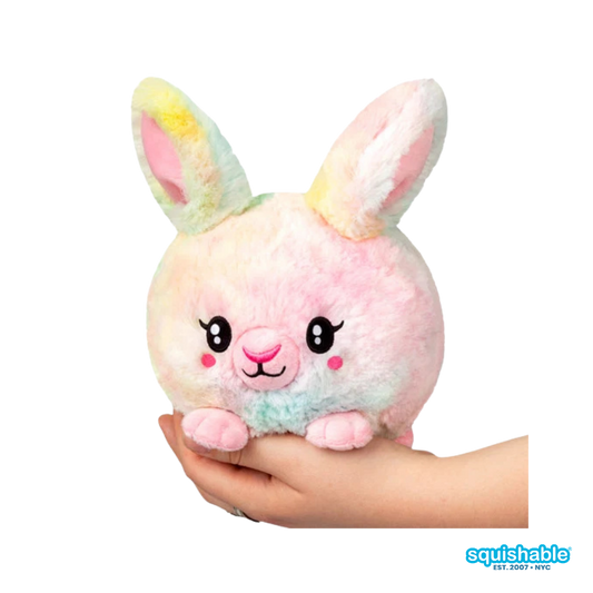 Squishable® Snacker Tie Dye Fluffy Bunny