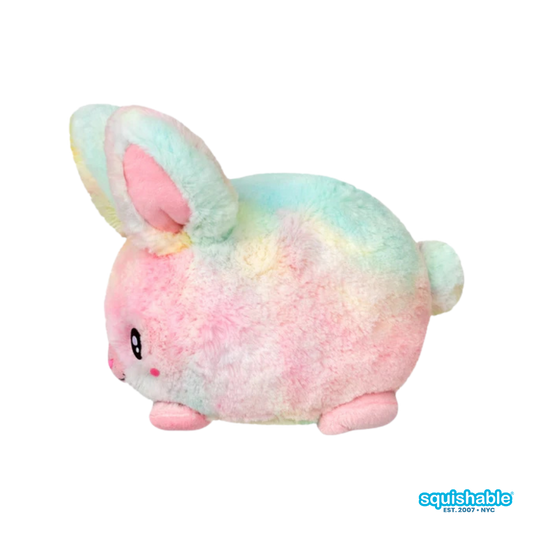 Squishable® Snacker Tie Dye Fluffy Bunny