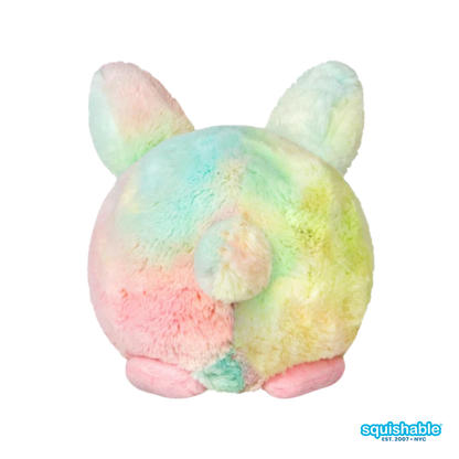 Squishable® Snacker Tie Dye Fluffy Bunny
