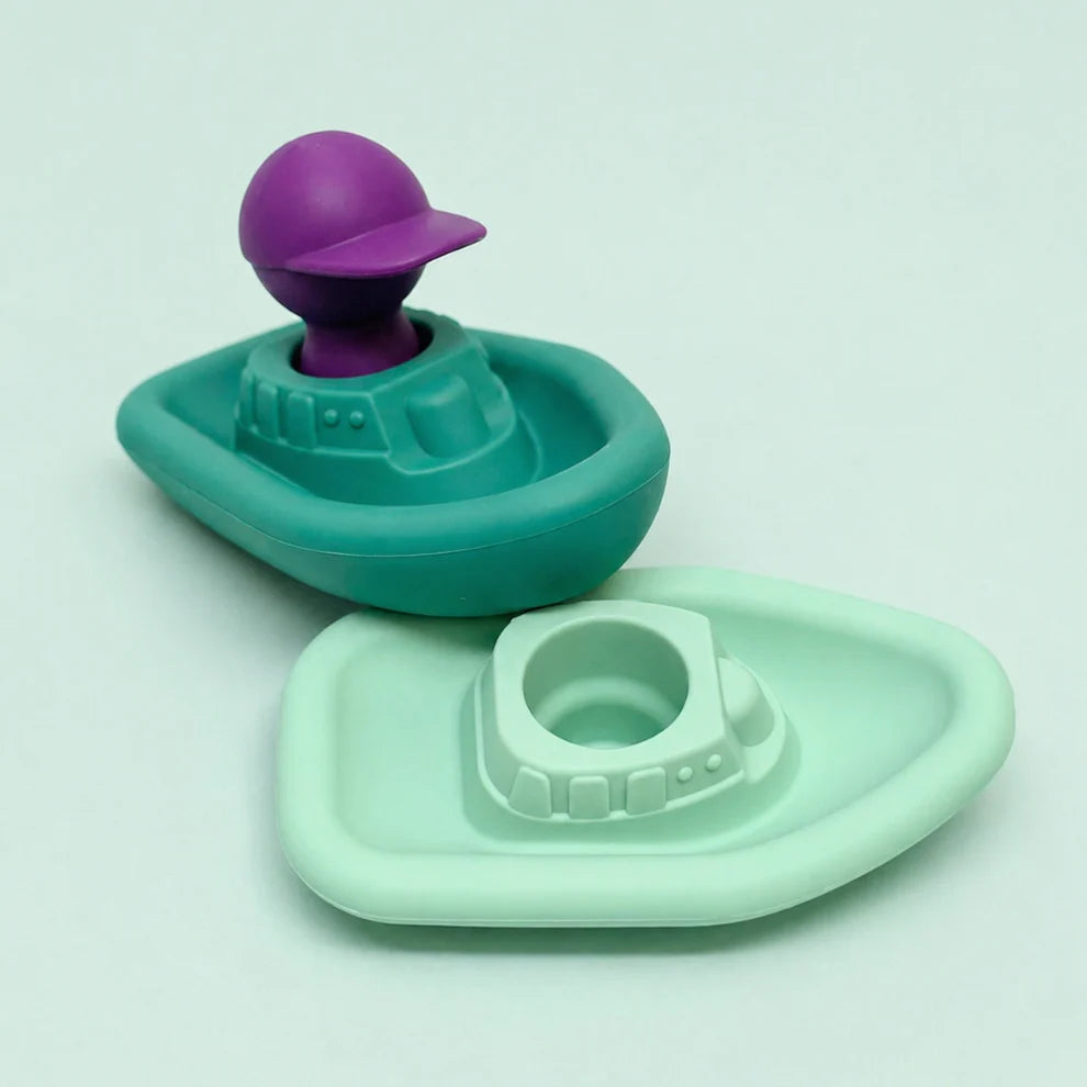 Silicone Bath Toys - Boats & Captain