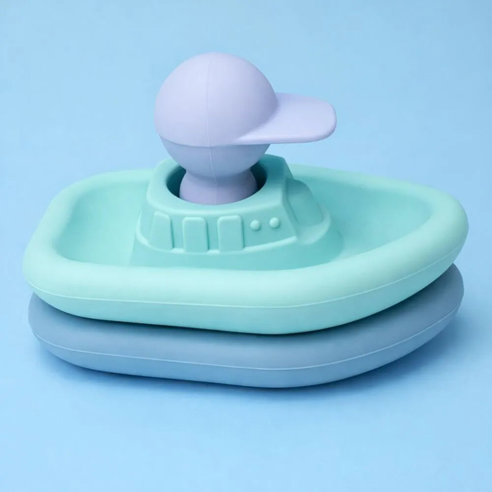 Silicone Bath Toys - Boats & Captain