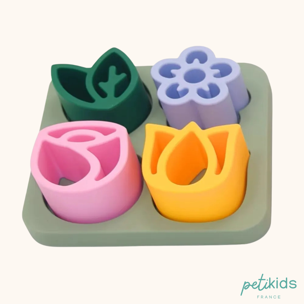 Silicone Puzzle - Flowers