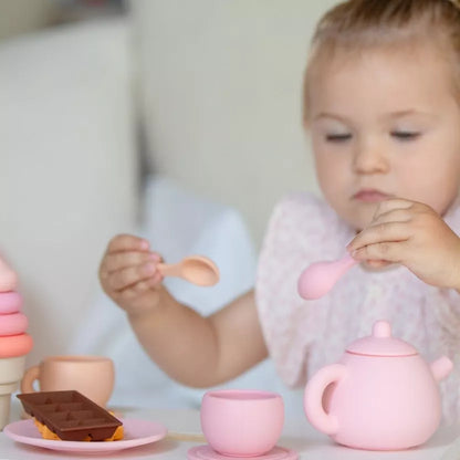 Pretend Play Silicone Tea Set