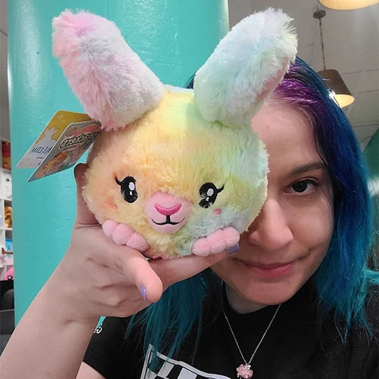 Squishable® Snacker Tie Dye Fluffy Bunny
