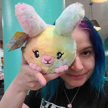 Squishable® Snacker Tie Dye Fluffy Bunny